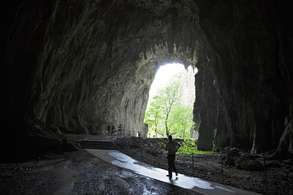 There are two impressive caves in this region. The Skocjan Caves and the Postojna Caves. Again, it comes down to time and interest in which you choose. The Postojna cave is the"best known caves in the world" and the only cave with a double track railway - great for kids and adults. But we decided on the incredible and less touristy UNESCO Skocjan Caves, located approx 30 minutes from the Predjama Castle. The Skocjan Caves is one of the largest known underground canyons in the world and was listed as a UNESCO site in 1986. The Reka River flows through the caves and is approximately 3.5 km long, 10 to 60 m wide and over 140 m high making it the largest discovered underground in Europe and one of the largest in the world. There are 3 tours to choose from. 1 - Through the underground canyon, 2 - The Reka River underground, 3- the Skocjan Education Trail (which is the newest tour). With only a few hours to spare we decided in advance on Tour 1 and aimed to arrive for the start of the 11am tour which goes for 1 hr 45minutes. The caves are seriously impressive, I have seen a few amazing caves full of stalactites and stalagmites but nothing to this measure. The only downfall is not being allowed to take photographs till the very end. All you need to do is google "Skocjan Caves Bridge" and you will see what you are in for - Something out of Indiana Jones.
